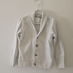 H&M Cream Ribbed Collar Jacket
